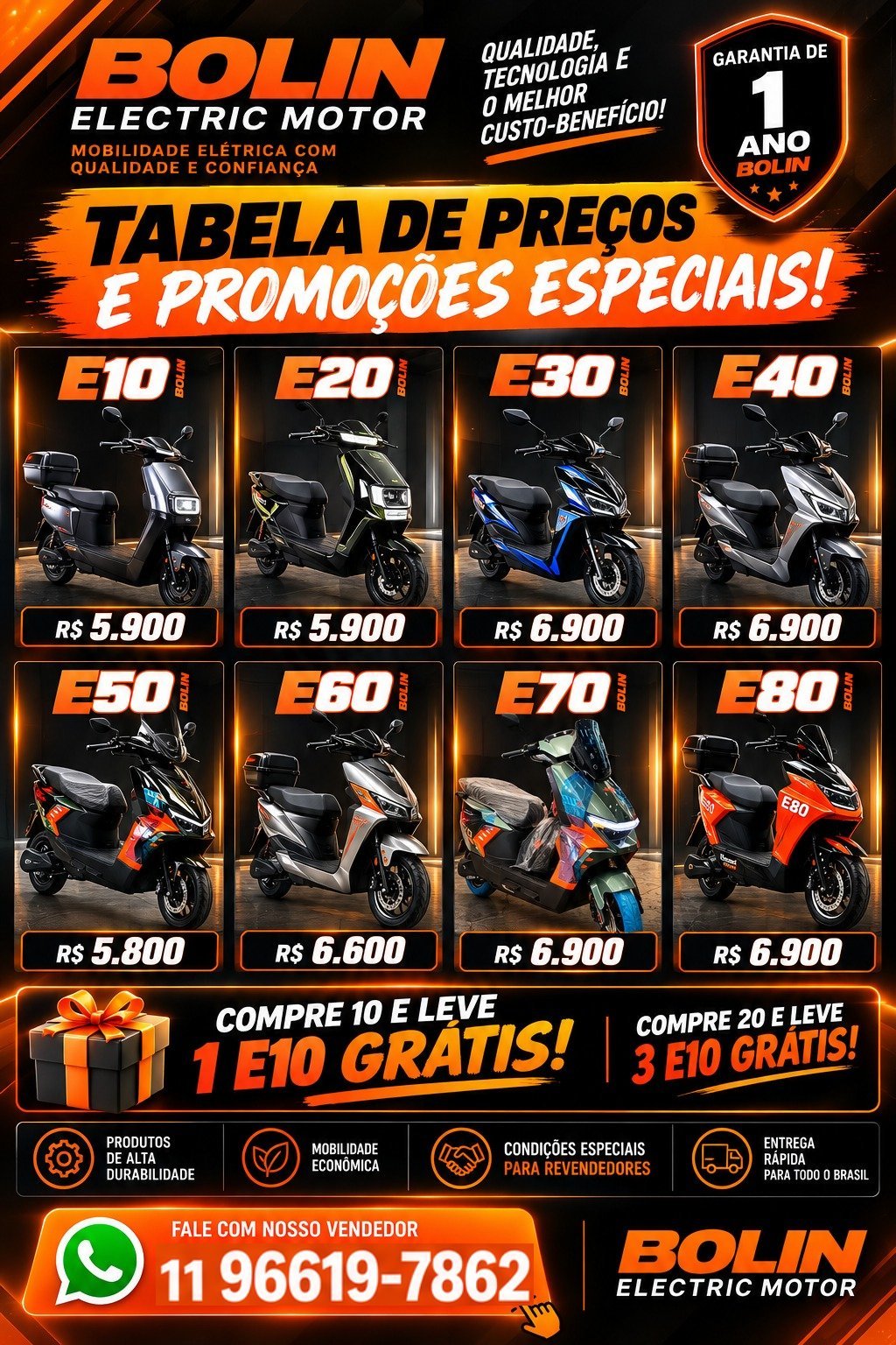 Promoção modelos E